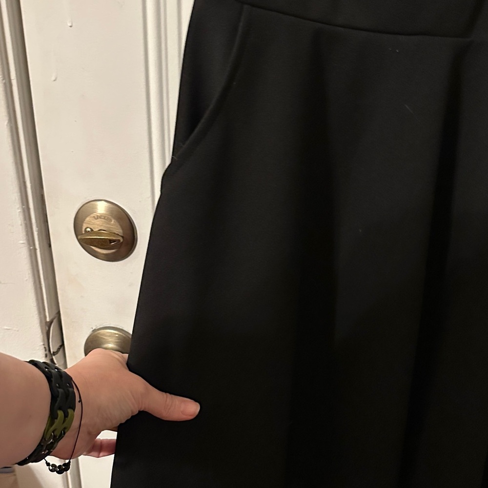 Black Sleeveless Dress with Silver Accents - Picture 7 of 7